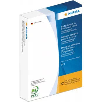 HERMA DP1 Runde gelbe matte Papieretiketten 19 mm Durchmesser, 10000 Etiketten pro Rolle, Permanentkleber, für automatische Etikettiersysteme 2741