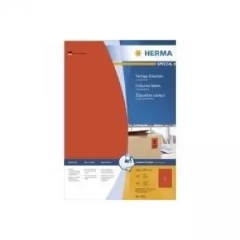 HERMA Special 4402 Permanent Matte Rote A4 Papieretiketten - 100 Blatt (100 Etiketten)