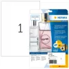 HERMA Spezial Hochglanz Transparent A4 Selbstklebende Polyesterfolien-Etiketten, 25 Blatt