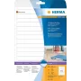 HERMA Special Permanent Selbstklebende Matte Opake Aktenetiketten, Papier, Weiß, 192 x 16,9 mm, 400 Etiketten (25 Blatt x 16) (5118)