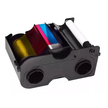 HID Fargo YMCKO-Farbbandkassette mit Reinigungsrolle