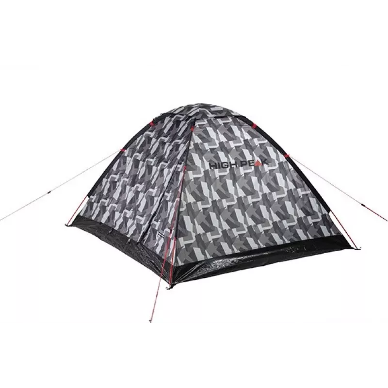 High Peak Beaver 3 Camouflage Kuppelzelt - 3 Personen, wasserdicht 2000mm, Fiberglasstangen
