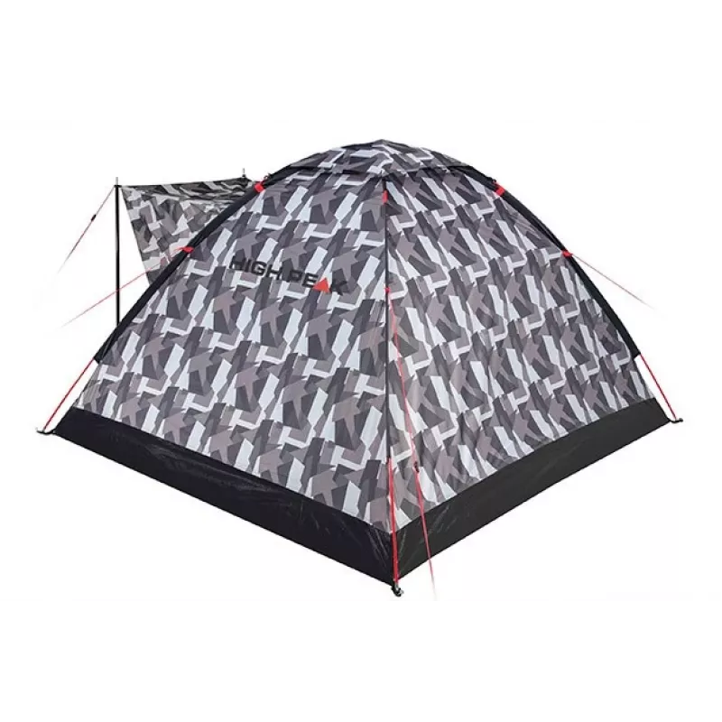 High Peak Beaver 3 Camouflage Kuppelzelt - 3 Personen, wasserdicht 2000mm, Fiberglasstangen