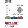 High Peak CONON 7 Selbstaufblasende Isomatte - 198x63x7 cm - 4-Jahreszeiten - R-Wert 6,0 - 1,4 kg