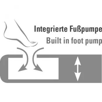 High Peak Einzel-Luftmatratze Comfort Plus 40023 (Dunkelblau/Grau)