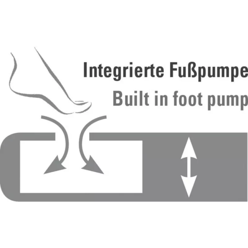 High Peak Einzel-Luftmatratze Comfort Plus 40023 (Dunkelblau/Grau)