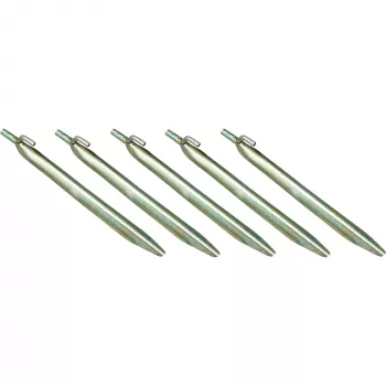 High Peak Stahl-Hering mit Haken, 6 Stück (24 cm)