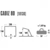 High Peak Strandmuschel Cadiz 80 Beach Shelter (Grau)