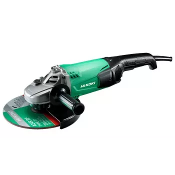 HIKOKI 230 mm Winkelschleifer 2200 W mit Sanftanlauf, M14, 6600 U/min, 3-Positionen-Seitengriff