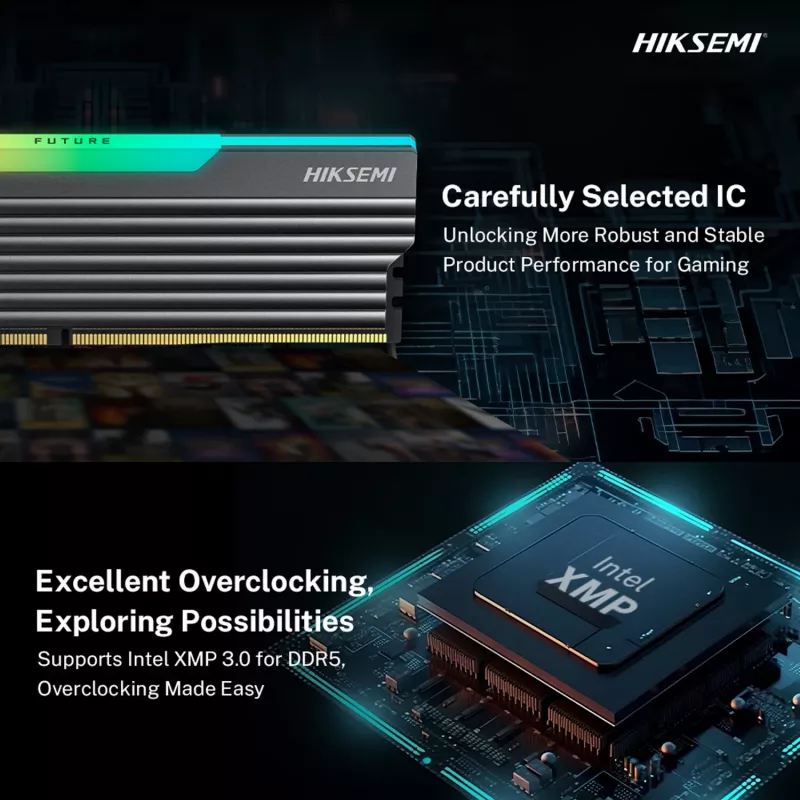 HIKSEMI Future RGB 16GB Kit (2x8GB) 3600MHz DDR4 Desktop Gaming-Speicher Schwarz