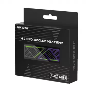 Hiksemi M.2 SSD Kühler Heatsink MH1 - Aluminiumlegierung passiver Kühler mit Kupfer-Heatpipe für NVMe 2280, Schwarz