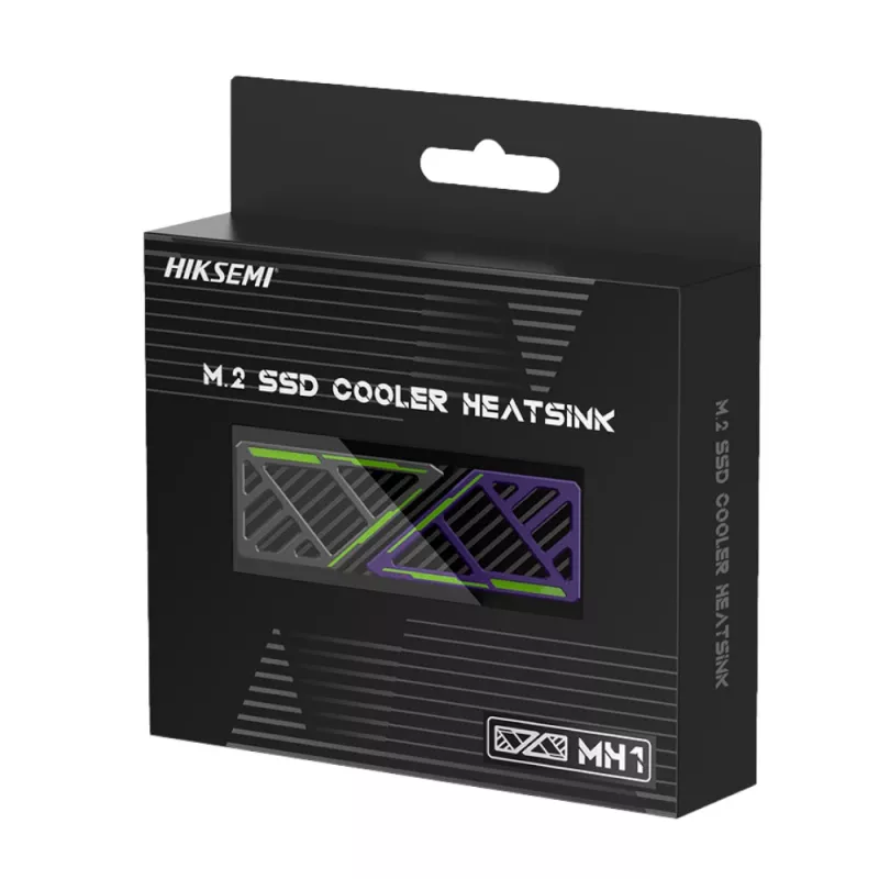 Hiksemi M.2 SSD Kühler Heatsink MH1 - Aluminiumlegierung passiver Kühler mit Kupfer-Heatpipe für NVMe 2280, Schwarz