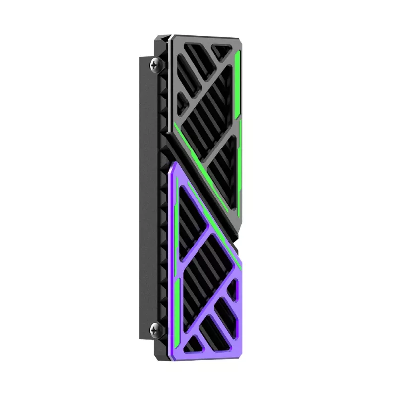 Hiksemi M.2 SSD Kühler Heatsink MH1 - Aluminiumlegierung passiver Kühler mit Kupfer-Heatpipe für NVMe 2280, Schwarz