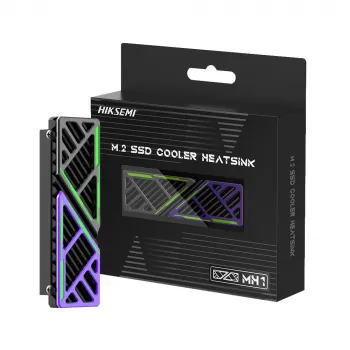 Hiksemi M.2 SSD Kühler Heatsink MH1 - Aluminiumlegierung passiver Kühler mit Kupfer-Heatpipe für NVMe 2280, Schwarz