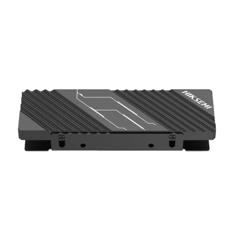 Hiksemi MH2 M.2 NVMe SSD Kühlkörper, passiver Kühler aus Aluminiumlegierung mit doppelten Wärmeleitpads, werkzeugloses Clip-on-Design, Schwarz