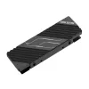 Hiksemi MH2 M.2 NVMe SSD Kühlkörper, passiver Kühler aus Aluminiumlegierung mit doppelten Wärmeleitpads, werkzeugloses Clip-on-Design, Schwarz