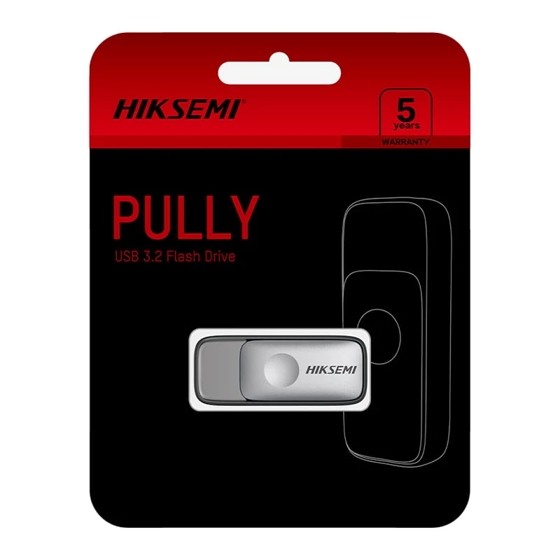 HIKSEMI Pully 64GB USB 3.2 Gen 1 Flash-Laufwerk - Zinklegierung Drehdesign, Silber