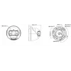 Hikvision DS-2CD1383G2P-LIUF/SL 8 MP Smart Hybrid Light Turret IP Kamera mit Zwei-Wege-Audio, 2,0 mm Objektiv