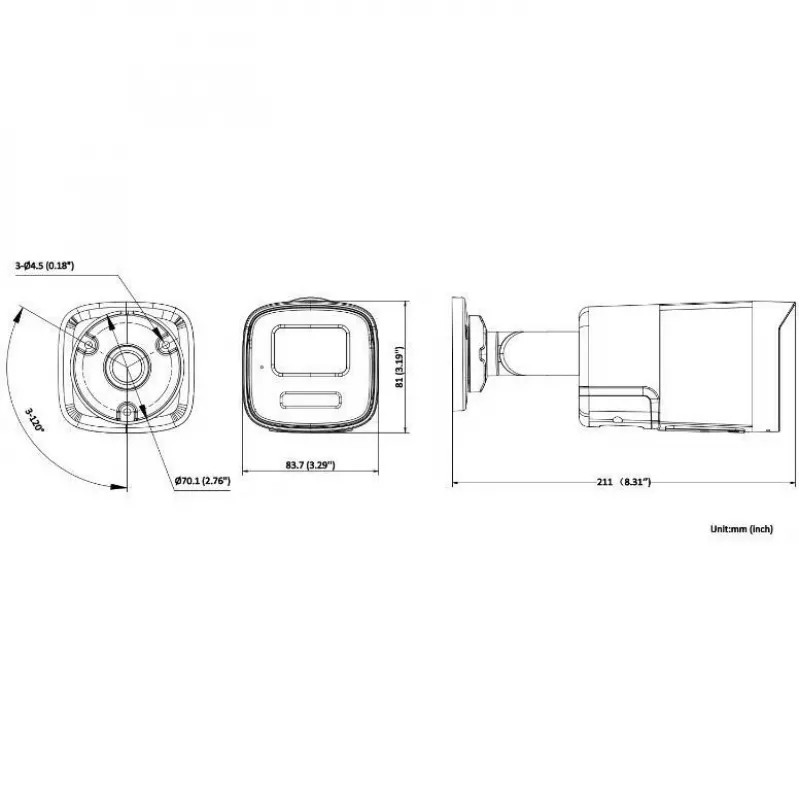 Hikvision DS-2CD1T47G2H-LIUF/SL 2.8mm 4MP IP Kamera
