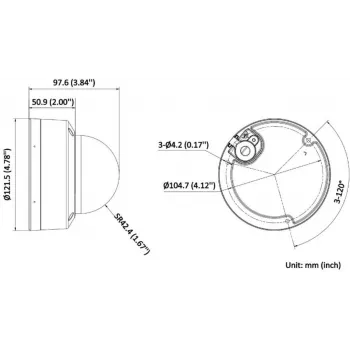 Hikvision DS-2CD2183G2-LIS2U(2.8MM)(BLACK)/PL 8MP 4K UHD Smart Hybrid Light AcuSense Dome IP Kamera