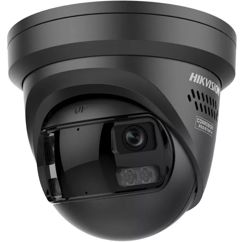Hikvision DS-2CD2363G2P-LISU/SL 180° Panorama-AcuSense-Netzwerkkamera, 2×4mm Objektiv, 3840×1080, Schwarz DS-2CD2363G2P-LISU/SL(180°)(O-STD)/BLACK