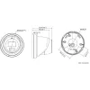 Hikvision DS-2CD2366G2H-IU 2.8mm 6MP AcuSense Turret IP Kamera Schwarz
