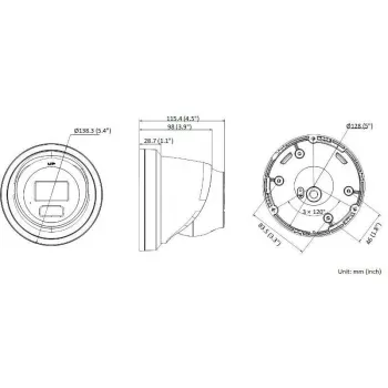 Hikvision DS-2CD2366G2H-IU 2.8mm 6MP AcuSense Turret IP Kamera Schwarz
