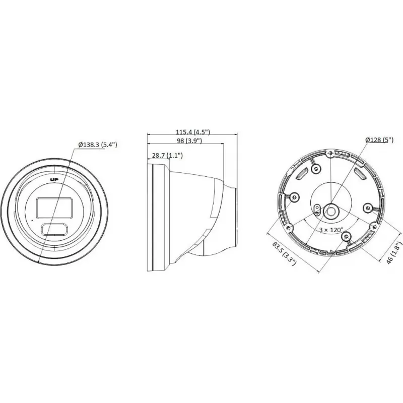 Hikvision DS-2CD2367G3-LIS2UY/SL 2.8mm 6MP Outdoor Netzwerk-Turret-Kamera mit AcuSense, Zwei-Wege-Audio und Weißlicht