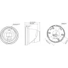 Hikvision DS-2CD2367G3-LIS2UY/SL 2.8mm 6MP Outdoor Netzwerk-Turret-Kamera mit AcuSense, Zwei-Wege-Audio und Weißlicht