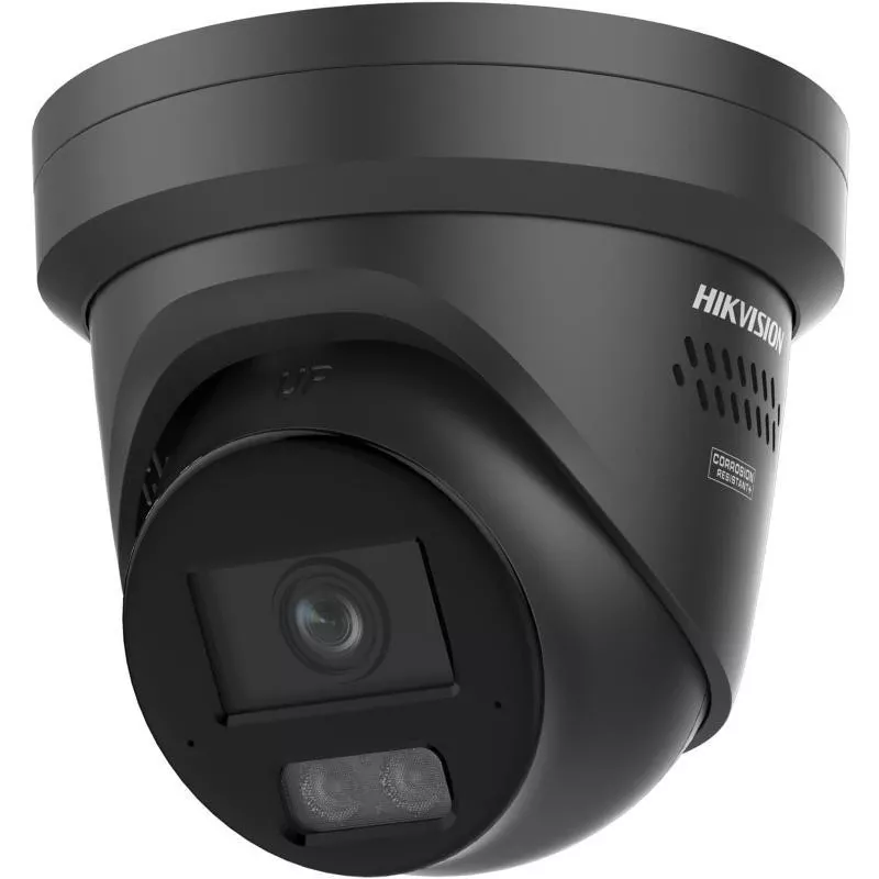 Hikvision DS-2CD2367G3-LIS2UY/SRB 6MP AcuSense Turret Netzwerkkamera, 2,8 mm, Schwarz