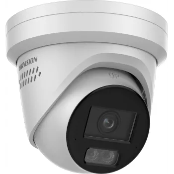 Hikvision DS-2CD2387G3-LIS2UY/SRB 8MP Außen-Turret-Kamera mit AcuSense, 2.8mm Objektiv, Zwei-Wege-Audio, IP67, PoE