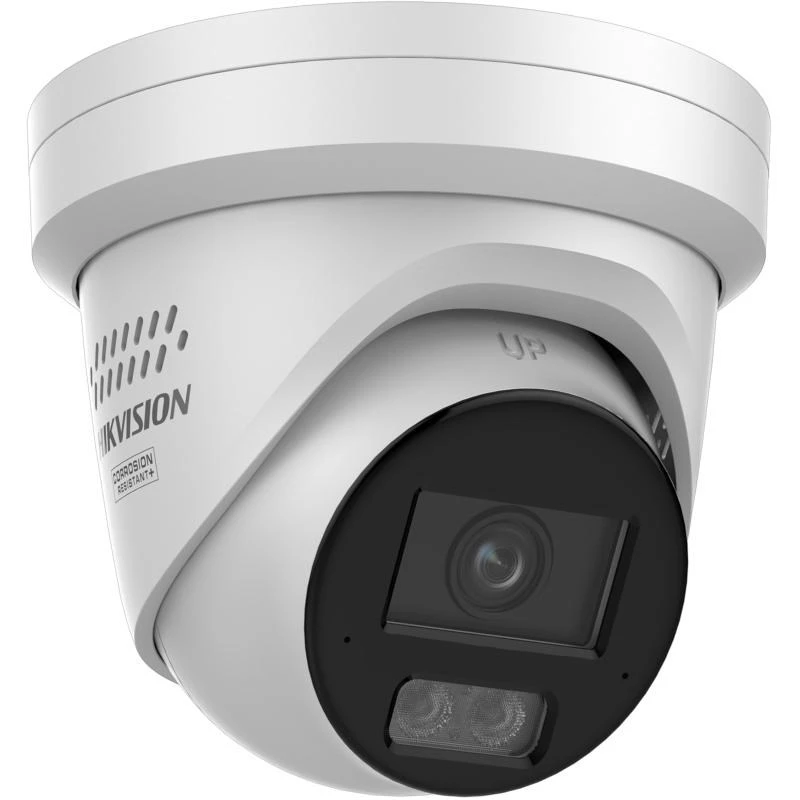 Hikvision DS-2CD2387G3-LIS2UY/SRB 8MP Außen-Turret-Kamera mit AcuSense, 2.8mm Objektiv, Zwei-Wege-Audio, IP67, PoE