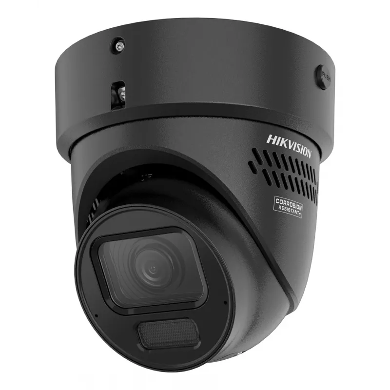 Hikvision DS-2CD2H67G3-LIZS2UY/SL(2.8-12mm)BLK 6MP Turret IP Kamera mit AcuSense, motorisiertem Objektiv, PoE