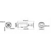 Hikvision DS-2CD2T126G3-IS2UY/SL(2.8)eF 12MP AcuSense Bullet IP Kamera mit Blitzlicht, Tonwarnung, 2.8mm Objektiv, Schwarz