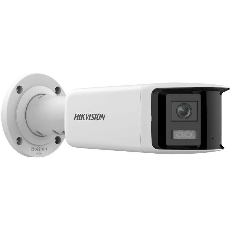 Hikvision DS-2CD2T46G2P-ISU/SL(2.8MM)(C) 4MP Panoramic AcuSense IP-Kamera, 2x 2,8mm, 180° Sichtfeld, IP67, PoE