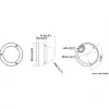 Hikvision DS-2CD3163G2-ISU 6MP Außen-Kuppelkamera mit AcuSense, 2,8-mm-Objektiv, IP67, IK10
