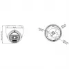 Hikvision DS-2CE76K0T-LPFS(2.8mm) 3K Turret Camera mit Smart Hybrid Light und Audio, Innenbereich, Festbrennweite