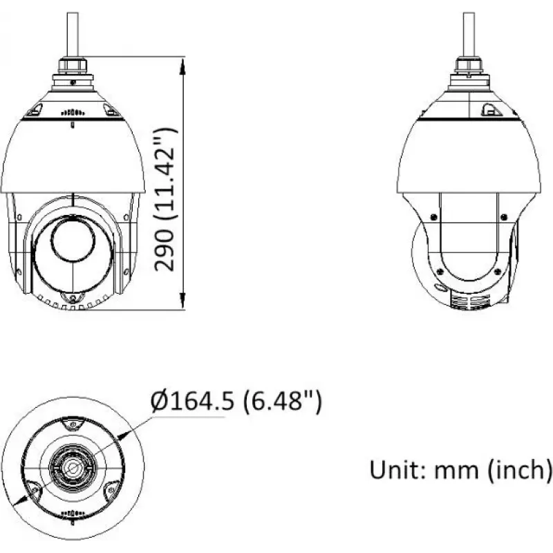 Hikvision DS-2DE4225IWG1-E 2MP 25x IR Netzwerk PTZ Dome Kamera
