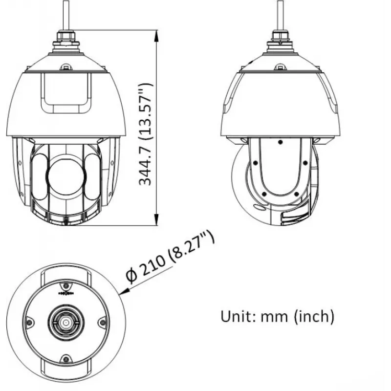 Hikvision DS-2DE5425IWG1-E 4MP 25x IR Outdoor PTZ Dome IP-Kamera (2560 x 1440, IP66, PoE+)