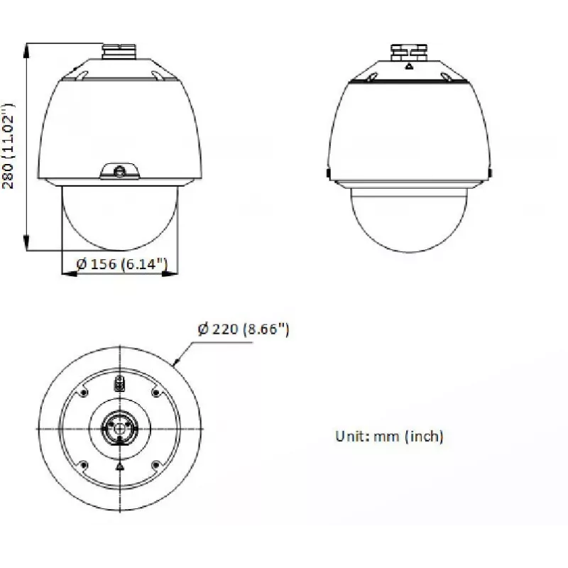 Hikvision DS-2DE5432WG1-E 4MP PTZ Dome IP Überwachungskamera, 32x Optischer Zoom, 150m IR, PoE+