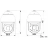 Hikvision DS-2DF8425IX-AELW(T5) 8MP 25x IR Netzwerk-Speed-Dome-Kamera mit Laser, DarkFighterX, 500m Laserreichweite