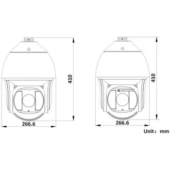 Hikvision DS-2DF8425IX-AELW(T5) 8MP 25x IR Netzwerk-Speed-Dome-Kamera mit Laser, DarkFighterX, 500m Laserreichweite