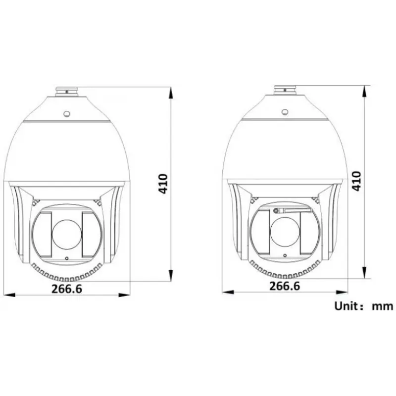 Hikvision DS-2DF8425IX-AELW(T5) 8MP 25x IR Netzwerk-Speed-Dome-Kamera mit Laser, DarkFighterX, 500m Laserreichweite
