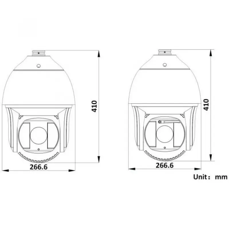 Hikvision DS-2DF8425IX-AELW(T5) 8MP 25x IR Netzwerk-Speed-Dome-Kamera mit Laser, DarkFighterX, 500m Laserreichweite