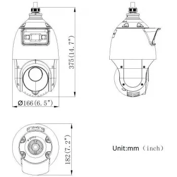 Hikvision DS-2SE4C425MWG-E(14F0) PL 4MP PanoVu Dual-Lens PTZ Kamera mit AcuSense und ColorVu