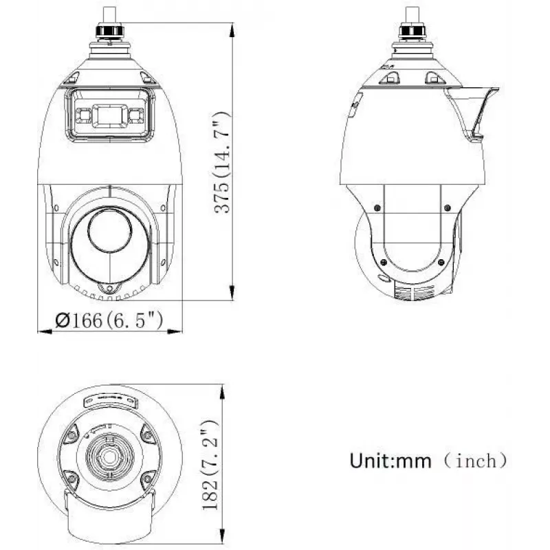 Hikvision DS-2SE4C425MWG-E(14F0) PL 4MP PanoVu Dual-Lens PTZ Kamera mit AcuSense und ColorVu