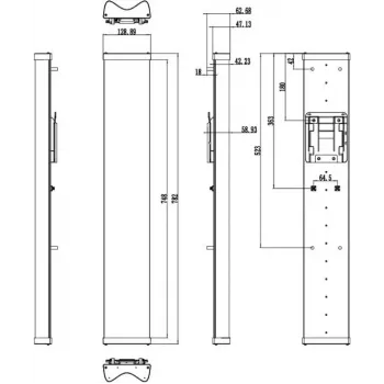 Hikvision DS-3WF5000A-120 5GHz Outdoor-WLAN-Bridge, 300 Mbps, 12 dBi Antenne, IP65