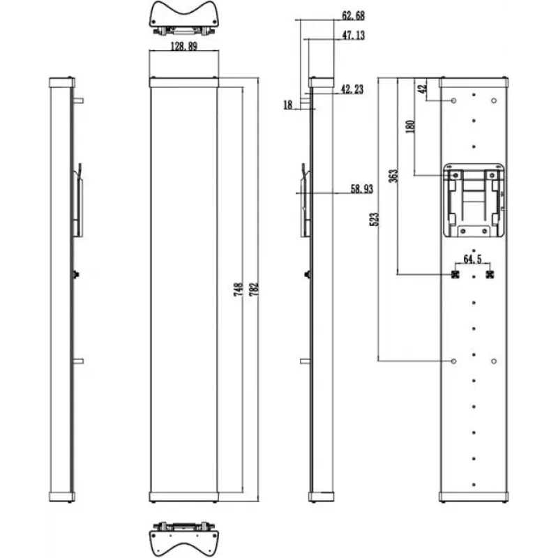 Hikvision DS-3WF5000A-120 5GHz Outdoor-WLAN-Bridge, 300 Mbps, 12 dBi Antenne, IP65