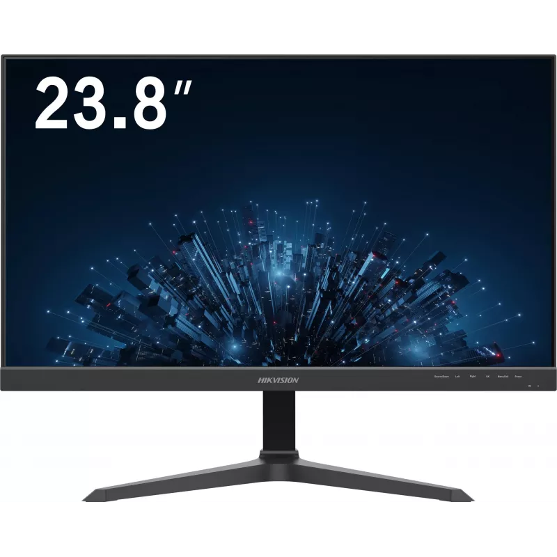Hikvision DS-D5224F3-1V0SV/D 23,8-Zoll-IPS-Full-HD-Monitor mit HDMI und VGA, schmaler Rahmen, neigbar