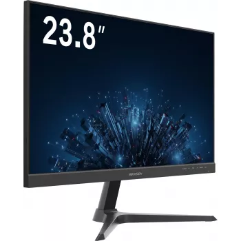 Hikvision DS-D5224F3-1V0SV/D 23,8-Zoll-IPS-Full-HD-Monitor mit HDMI und VGA, schmaler Rahmen, neigbar